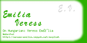 emilia veress business card